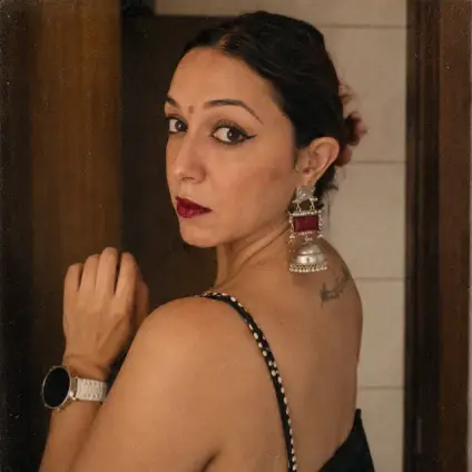 Lifestyle creator in an editorial portrait