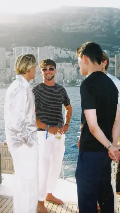 Creators aboard a yacht